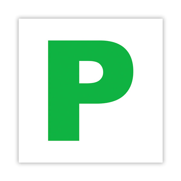 Autocollants: Num&eacute;ro 3 en Vert sur Fond Blanc