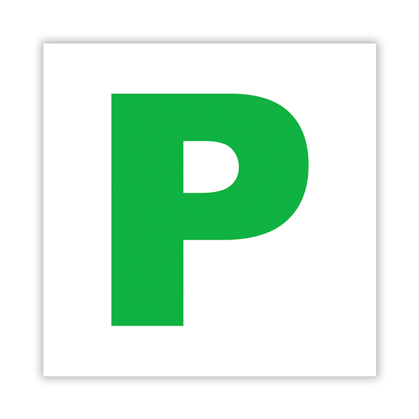 Autocollants: Num&eacute;ro 3 en Vert sur Fond Blanc