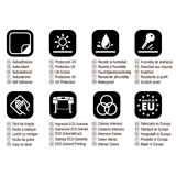 Autocollants: Num&eacute;ro 3 en Vert sur Fond Blanc 4