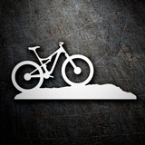 Autocollants: Vélo de montagne sur une colline 3
