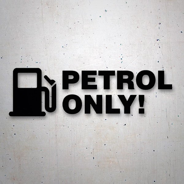 Stickers camping-car: Petrol Only