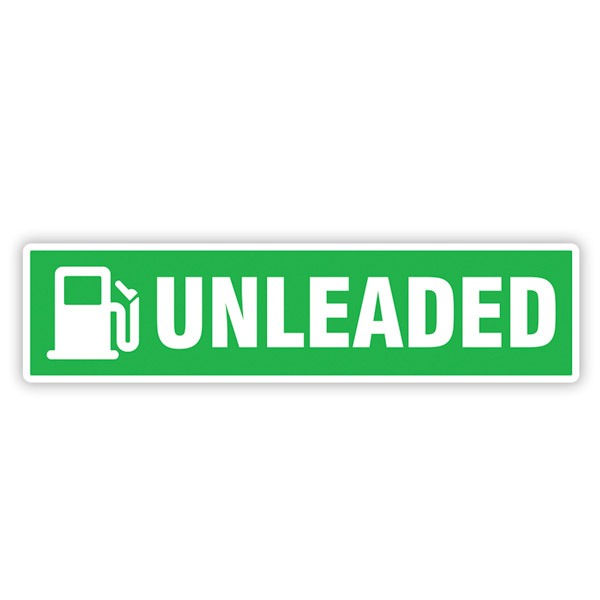 Stickers camping-car: Unleaded Vert