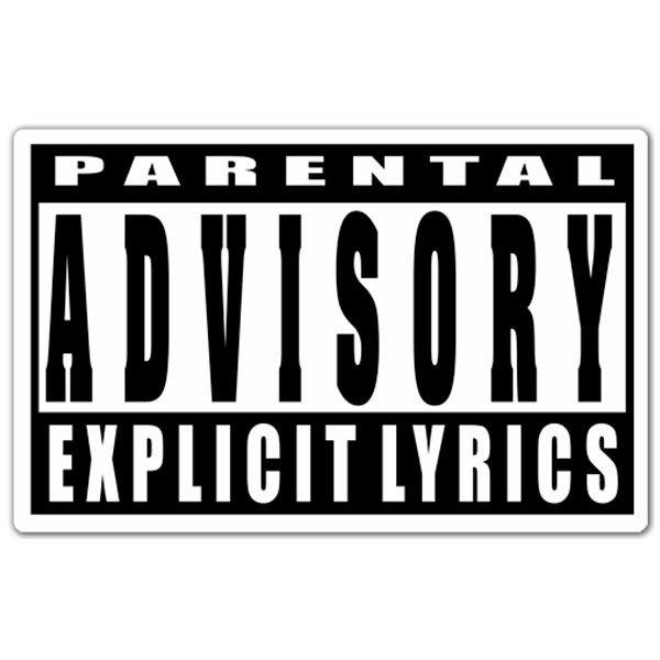 Autocollants: Parental Advisory Explicit Lyrics
