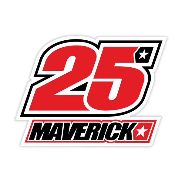 Autocollants: Num&eacute;ro 25 Maverick Vi&ntilde;ales