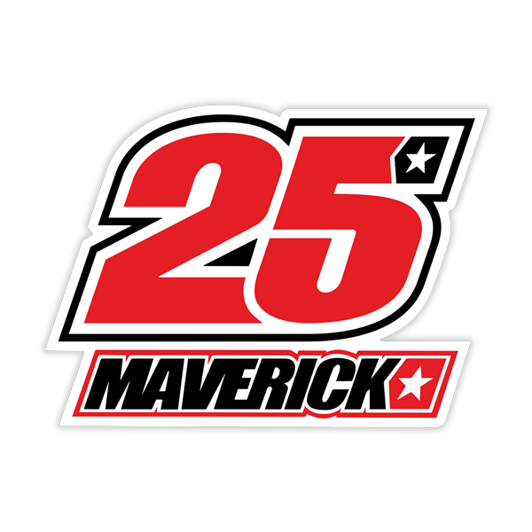 Autocollants: Num&eacute;ro 25 Maverick Vi&ntilde;ales