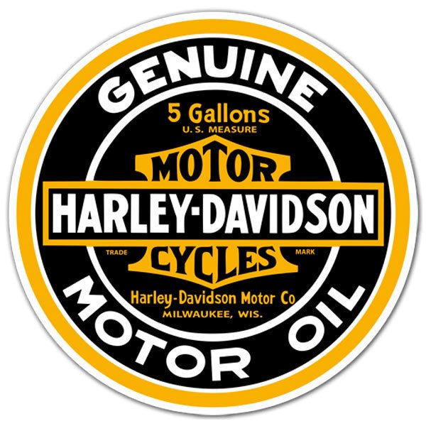 Autocollants: Genuine Harley Davidson Motor Oil
