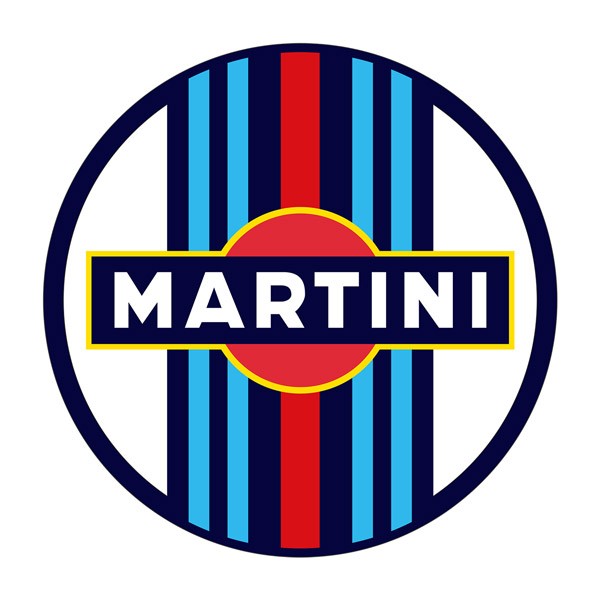 Autocollants: Sticker circulaire Martini Racing pour voitures