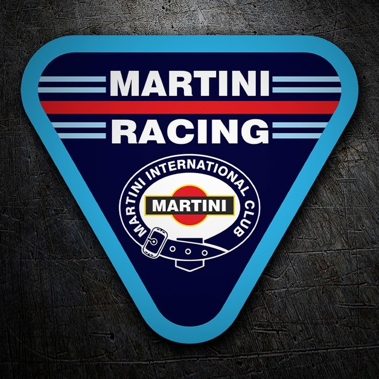 Autocollants: Sticker Martini Racing avec design triangulaire