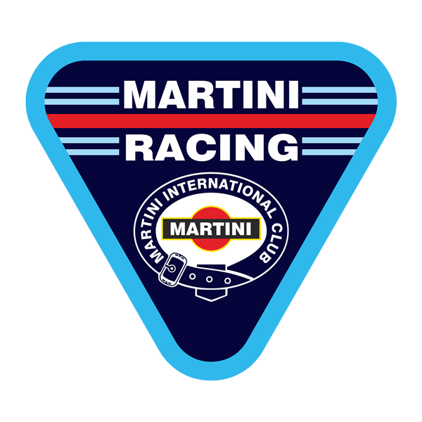 Autocollants: Martini Racing avec Design Triangulaire