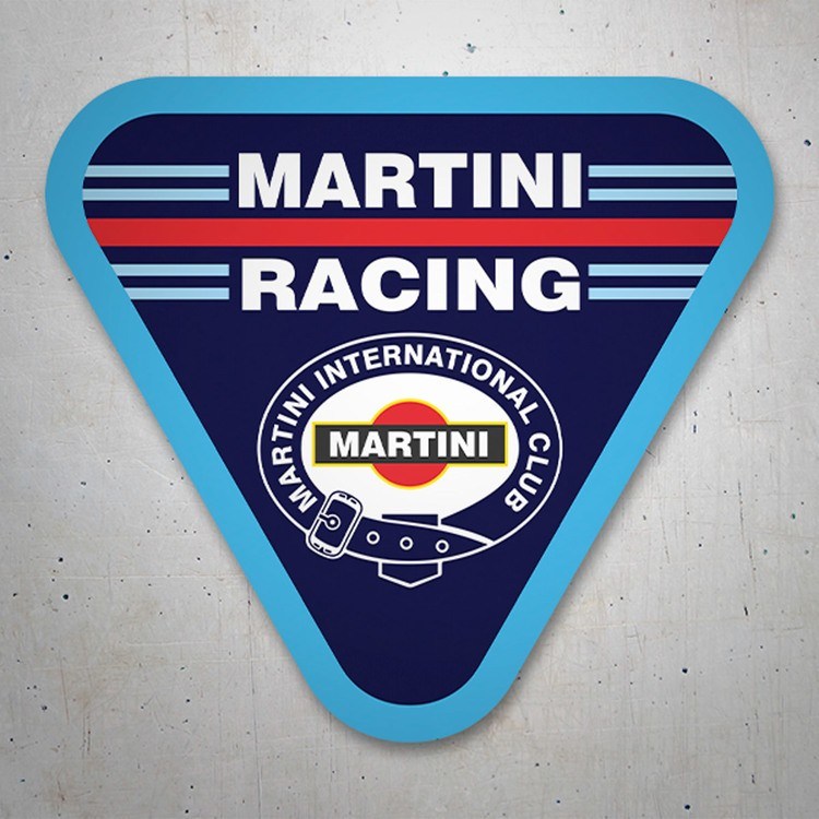 Autocollants: Martini Racing avec Design Triangulaire