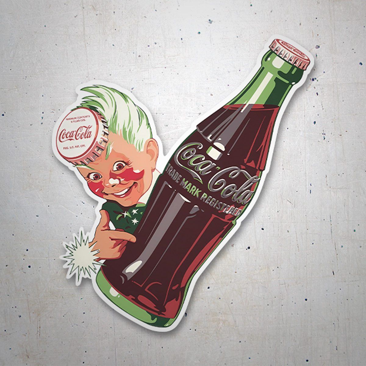 Autocollants: Sticker publicitaire vintage Coca Cola 3
