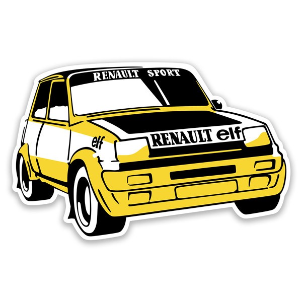 Autocollants: Renault 5 Copa Turbo avec design sportif