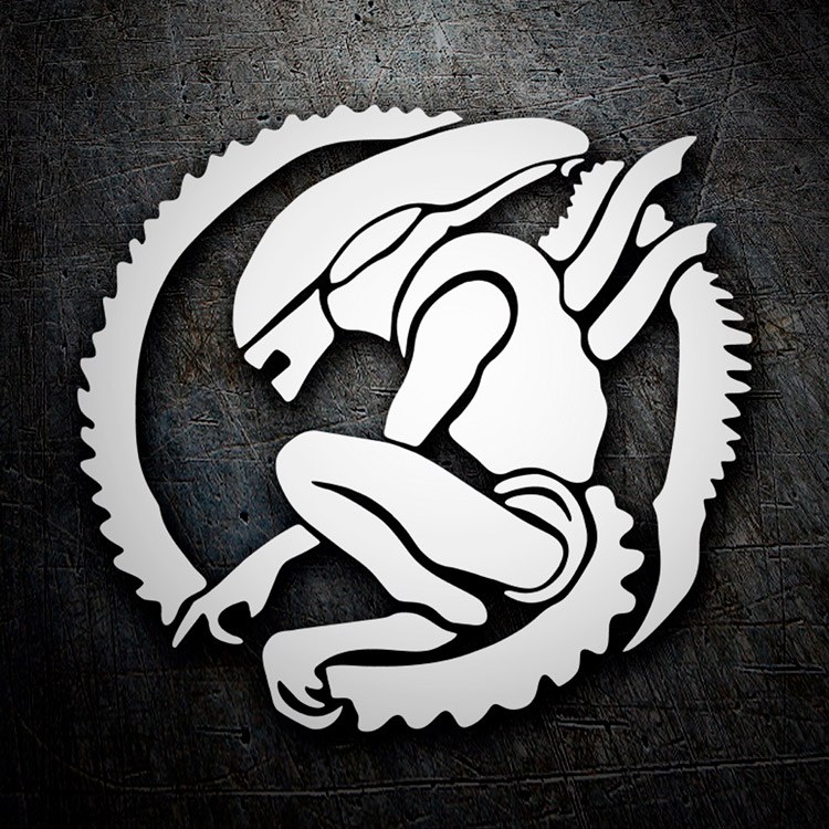 Autocollants: Sticker Alien, danger interstellaire, design exclu