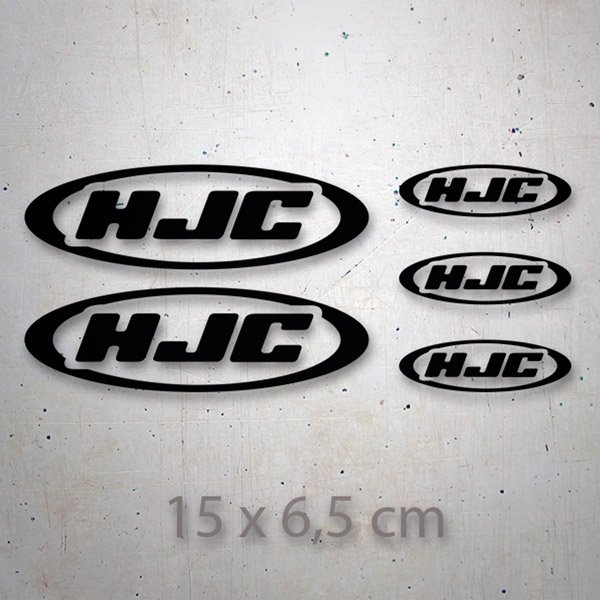 Set de 5 autocollants HJC 2/2