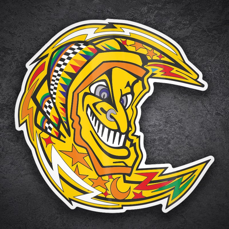 Autocollants: Lune Valentino Rossi