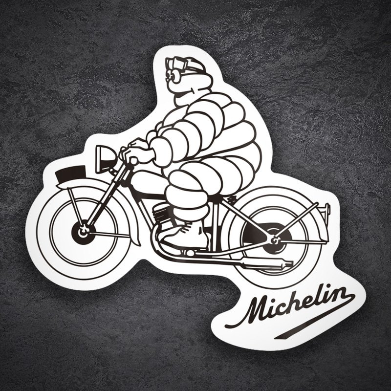 Autocollants: Michelin Moto Rétro