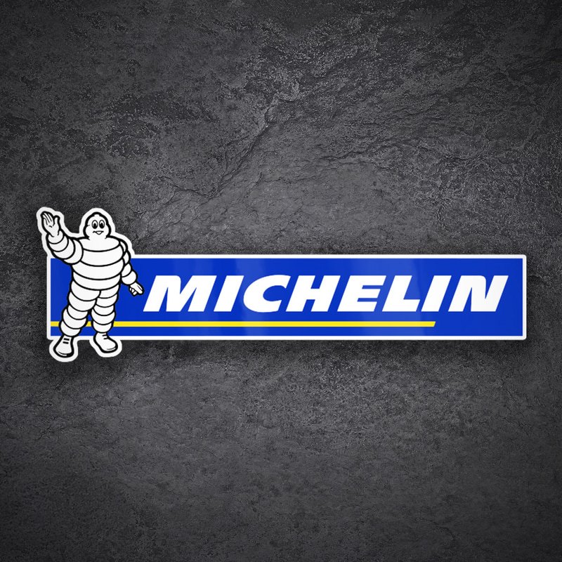 Autocollants: Michelin Salut Bleu
