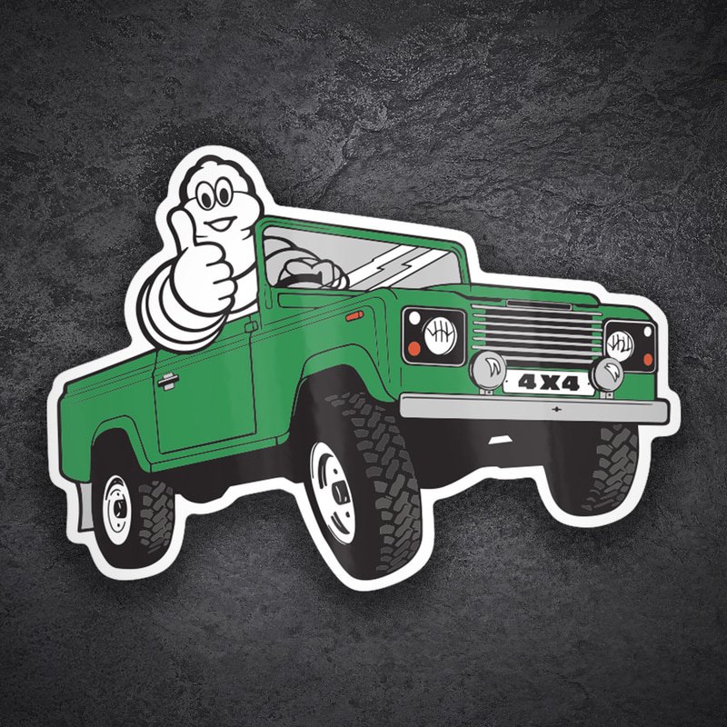 Autocollants: Michelin 4x4 Vert