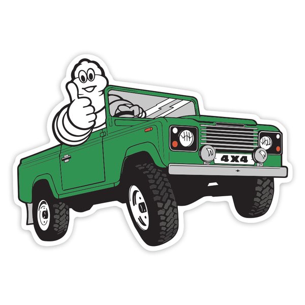 Autocollants: Michelin 4x4 Vert