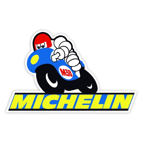 Autocollants: Michelin Moto Bleue M38