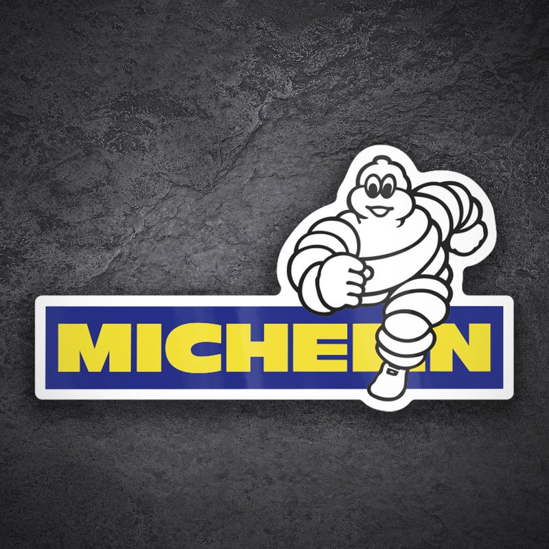 Autocollants: Michelin Coureur Bleu