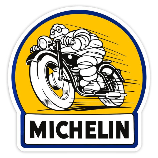 Autocollants: Michelin Moto Rétro