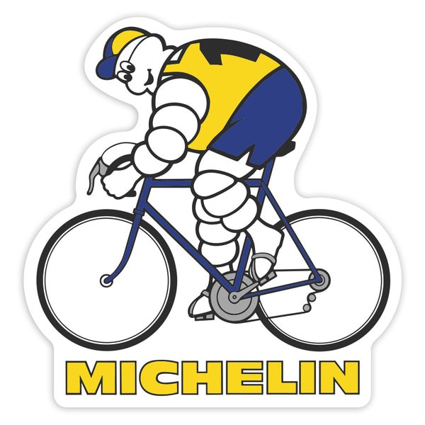 Autocollants: Michelin Cycliste Rétro