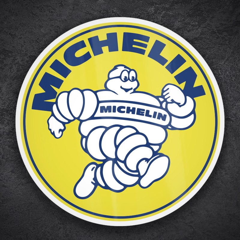 Autocollants: Michelin Coureur Jaune