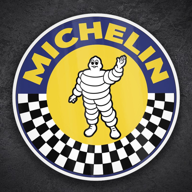 Autocollants: Michelin Circulaire Damier