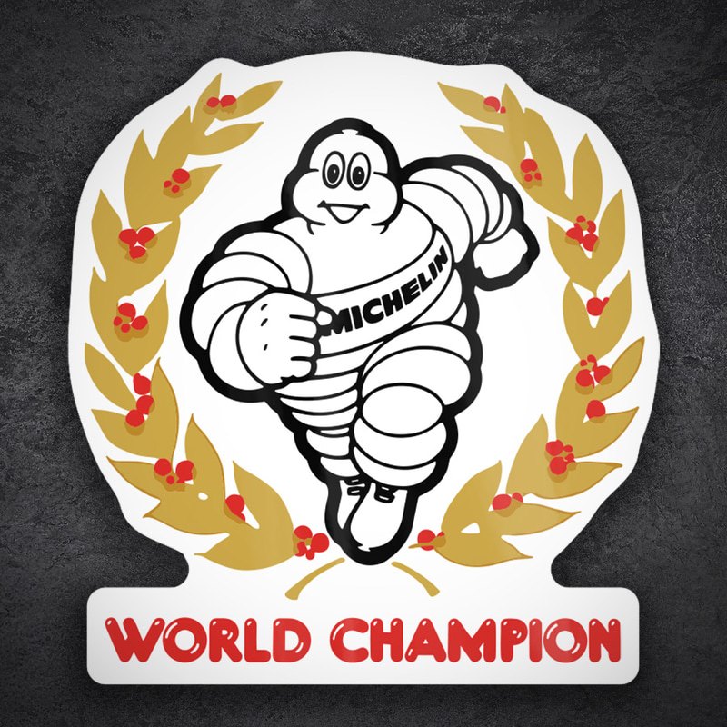 Autocollants: Michelin Champion du Monde