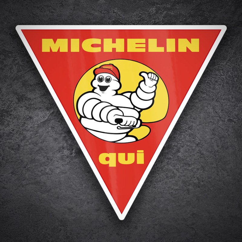 Autocollants: Michelin Ici Motos