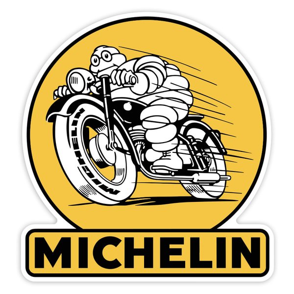 Autocollants: Michelin Moto Dorée