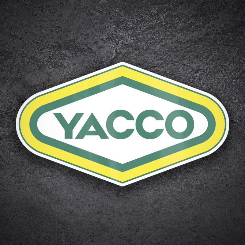 Autocollants: Yacco Jaune Classique