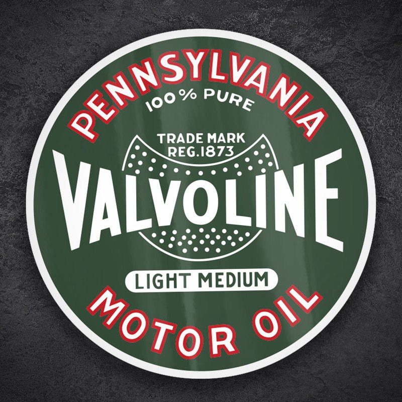 Autocollants: Valvoline Huile Moteur Vintage