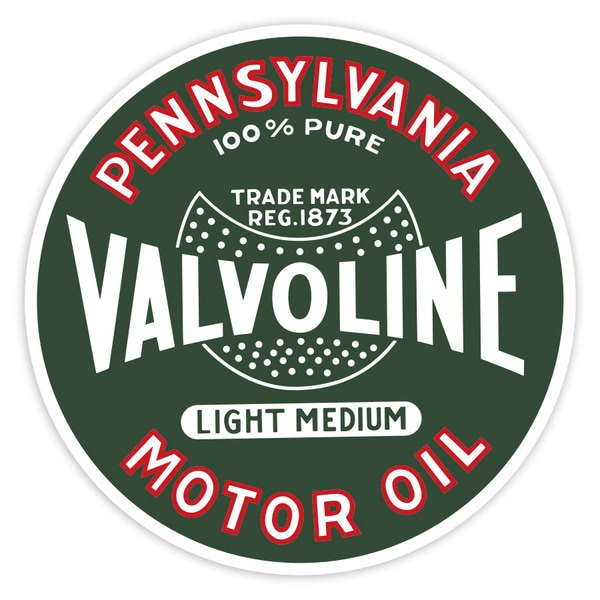 Autocollants: Valvoline Huile Moteur Vintage