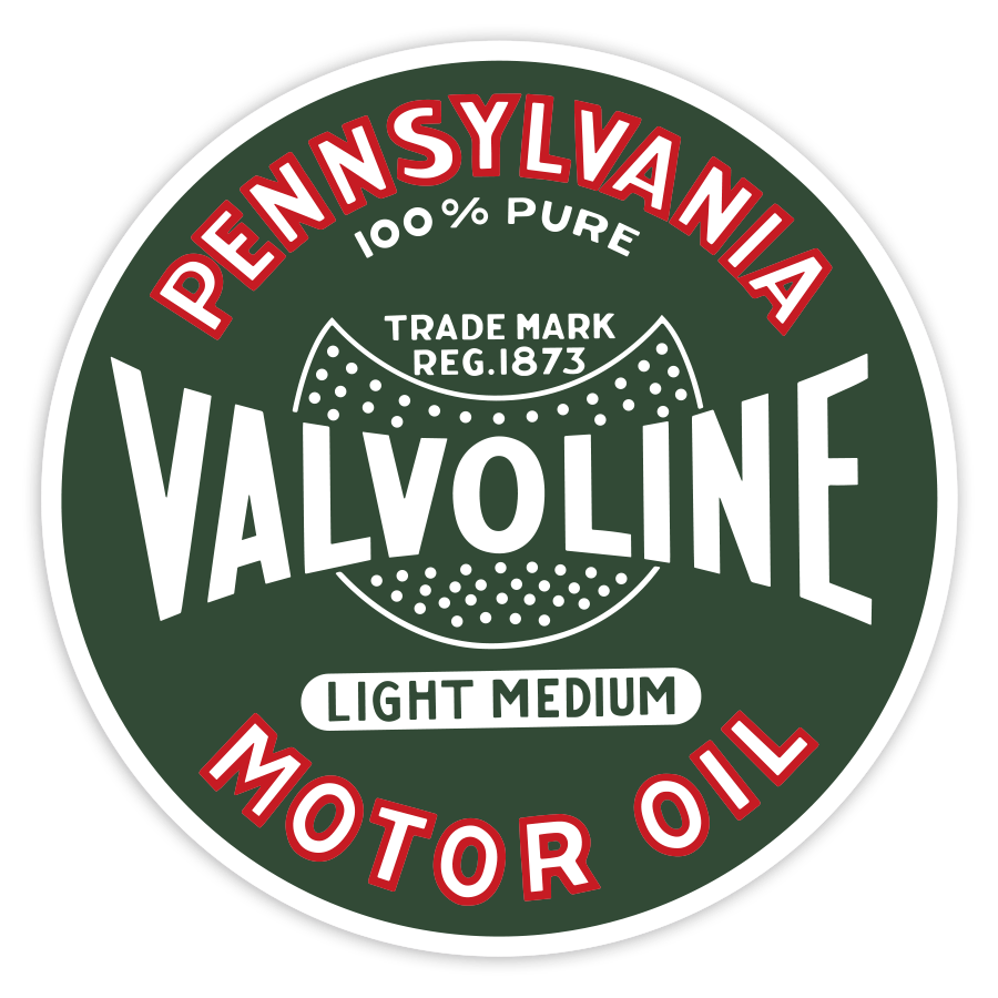 Autocollants: Valvoline Huile Moteur Vintage