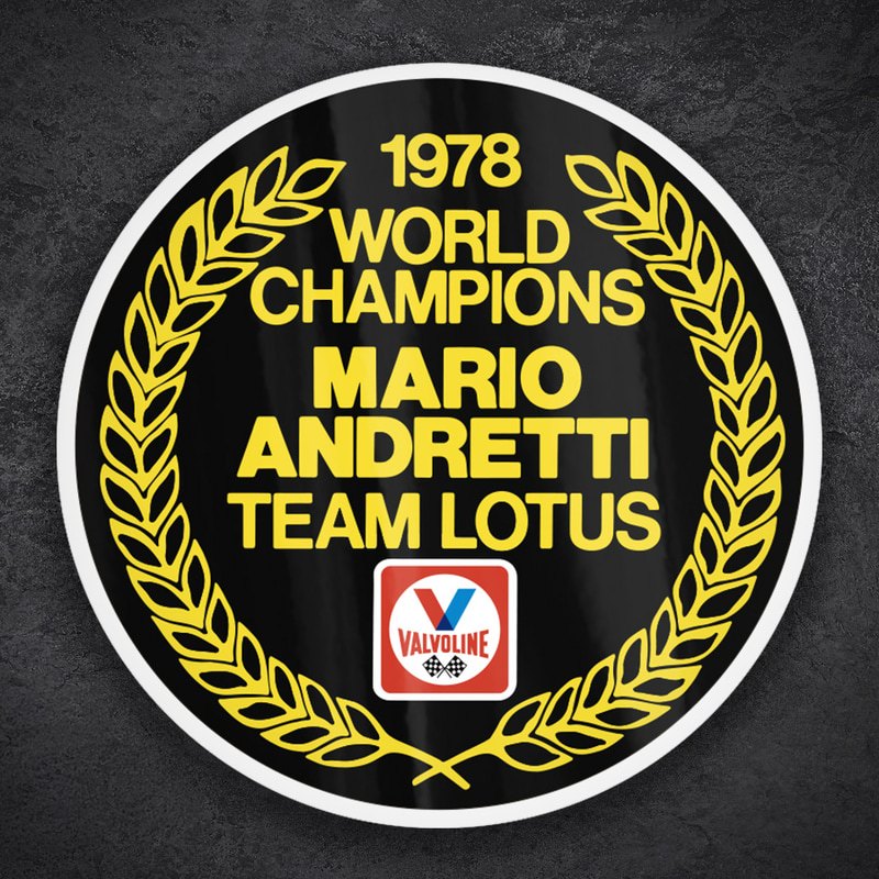 Autocollants: Valvoline Andretti Lotus 1978