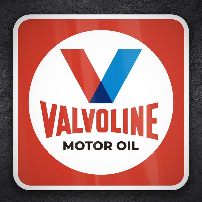 Autocollants: Valvoline Huile Moteur Rétro