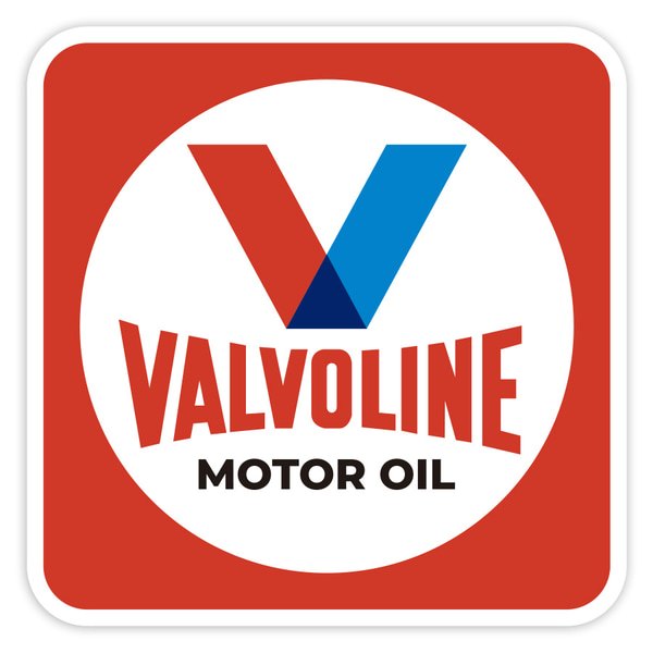 Autocollants: Valvoline Huile Moteur Rétro