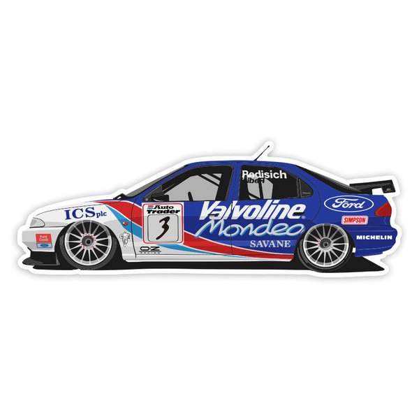 Autocollants: Ford Mondeo Valvoline Rallye