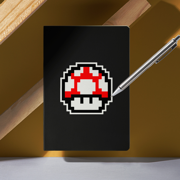Autocollants: Mario Bros Seta Pixel rouge