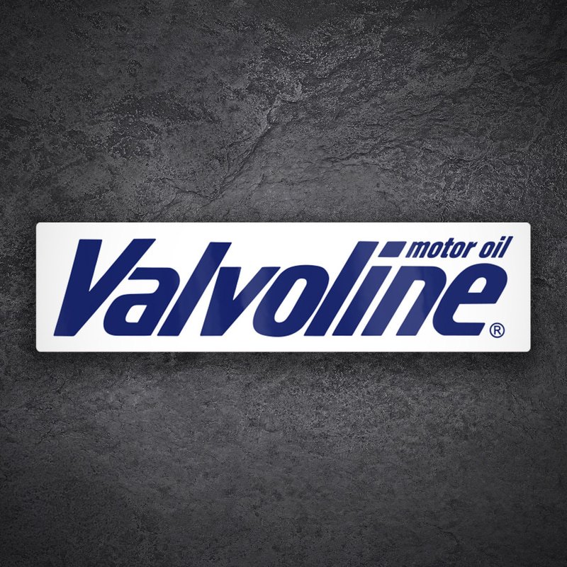 Autocollants: Valvoline Huile Moteur Bleue