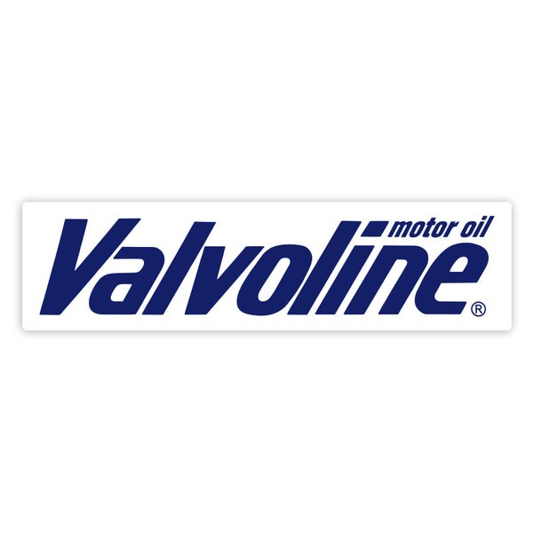 Autocollants: Valvoline Huile Moteur Bleue