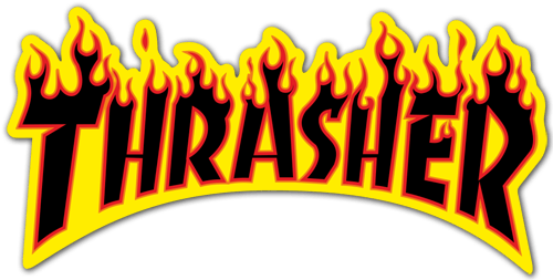 Autocollants: Thrasher feu