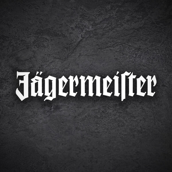 Autocollants: Logo Découpe Jägermeister