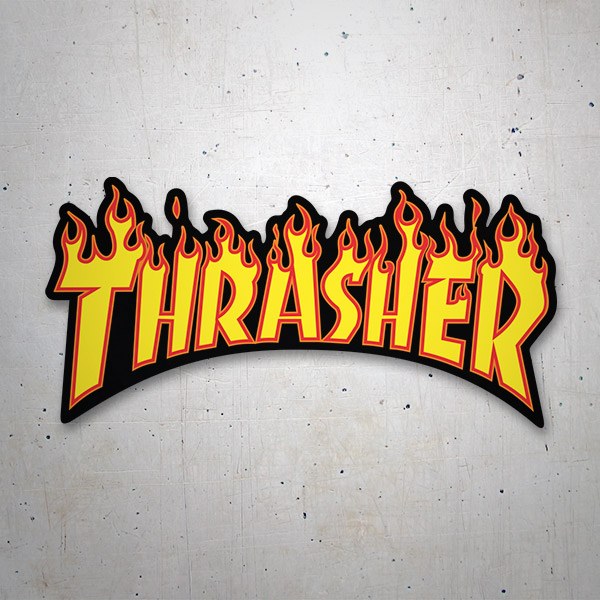 Autocollants: Thrasher Logo flamboyant