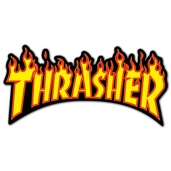 Autocollants: Thrasher Logo flamboyant