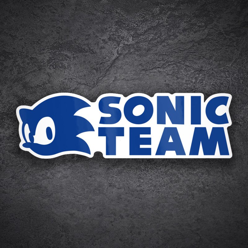 Autocollants: Logo Bleu Sonic Team