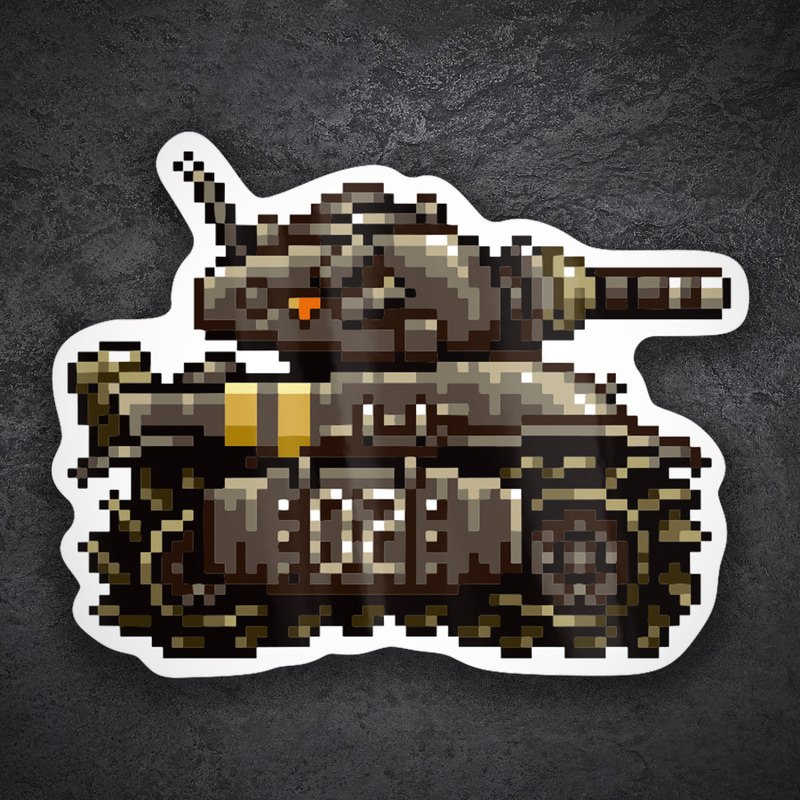 Autocollants: Char Metal Slug SV-001 Pixel