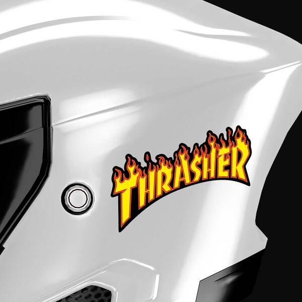 Autocollants: Thrasher Logo flamboyant